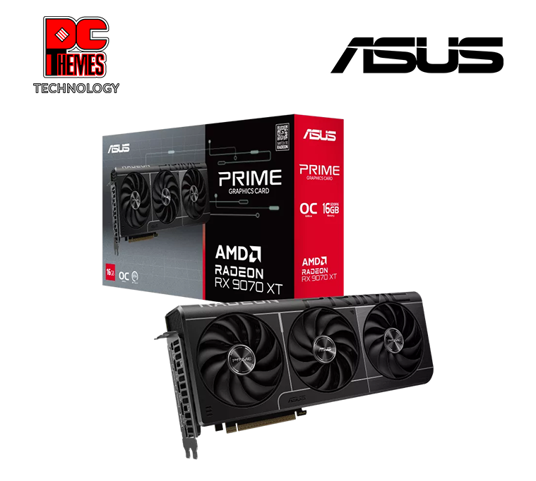 ASUS Prime Radeon™ RX 9070 XT OC Edition 16GB GDDR6 Graphics card ASUS Prime Radeon™ RX 9070 XT OC Edition 16GB GDDR6 Graphics card